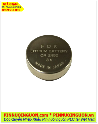 Pin CR2430 _Pin FDK CR2430: Pin 3v lithium FDK CR2430 (24mmx3.0mm) chính hãng _1viên